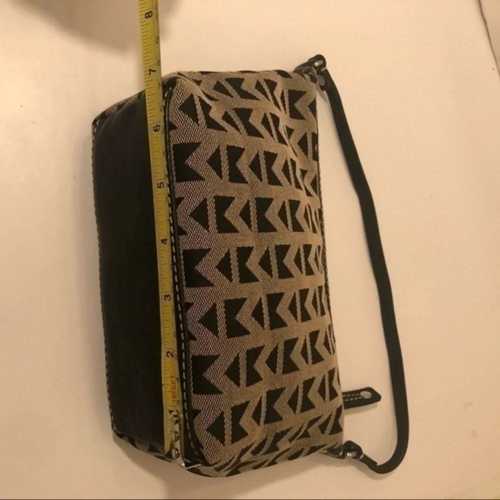 Michael Kors canvas leather mini bag baguette